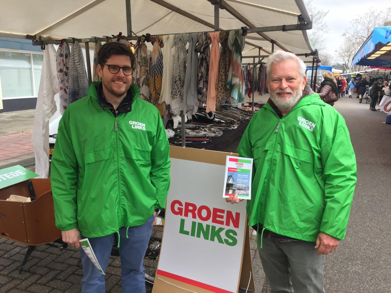 Op de markt.